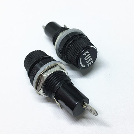 保险座 15A/125VAC 套5X20保险管 长33MM 螺母直径12MM