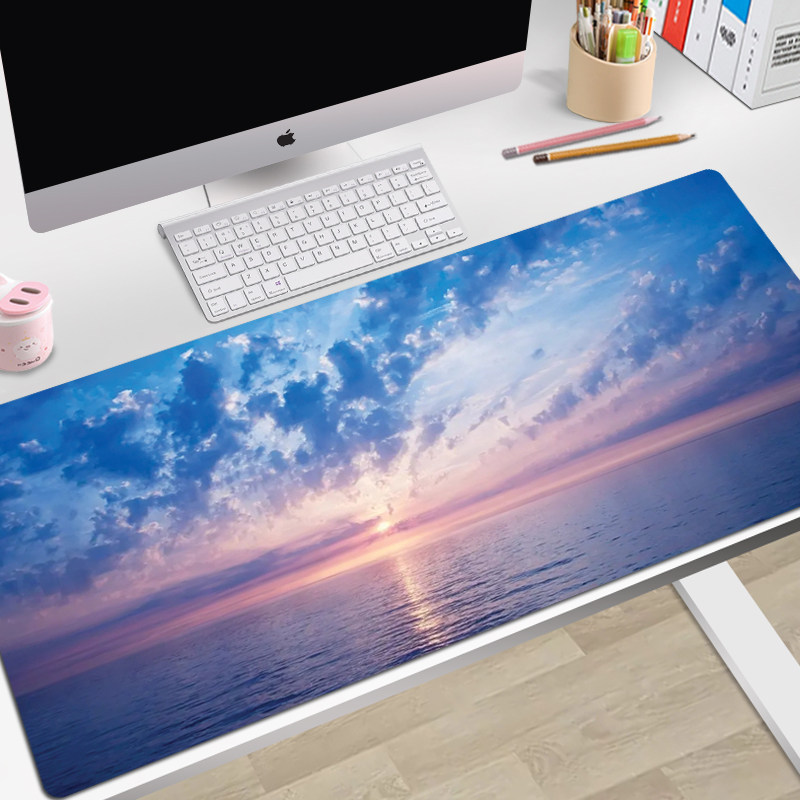 超大号鼠标垫子办公键盘电脑桌垫锁边创意定制女生家用海景沙滩,电脑硬件/显示器/电脑周边,鼠标垫/贴/腕垫,淘宝优惠券,粉丝福利购,淘宝优惠卷