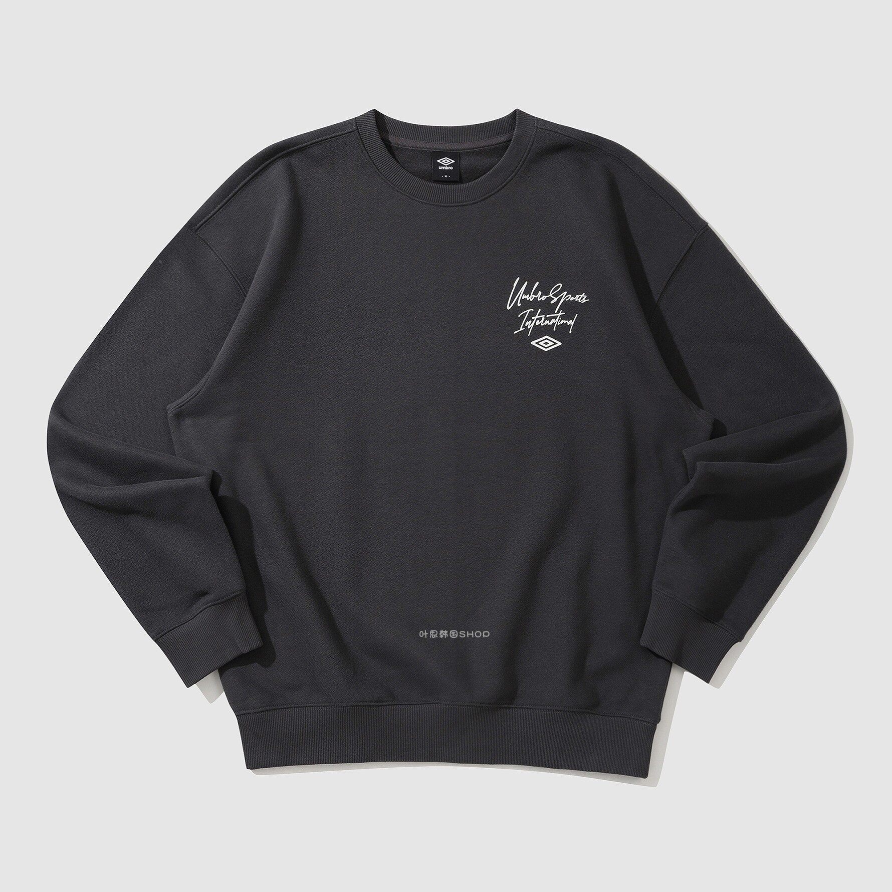 Umbro/茵宝秋季新款男女圆领宽松运动套头衫卫衣UP421CFSN3