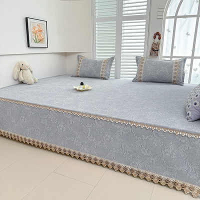雪尼尔榻榻米专用床盖轻奢高级感可定制农村大炕盖防滑2025新款