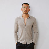 男士 MZK04003 多斯KVSS精纺3 68支全羊绒针织开衫 茉莉雅集 鄂