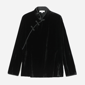 真丝丝绒琵琶扣衬衫 流光盛宴新中式 WCS07051 茉莉雅集经久不衰