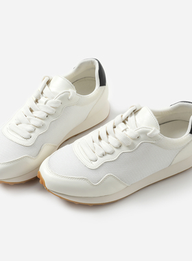 EY08020 茉莉雅集 轻盈百搭牛皮网布休闲舒适简约摩登休闲运动鞋