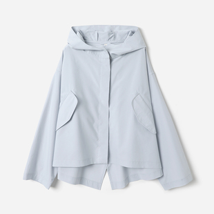 茉莉雅集 S城市漫游防风防水飒感连帽廓形风衣外套 WWT08290