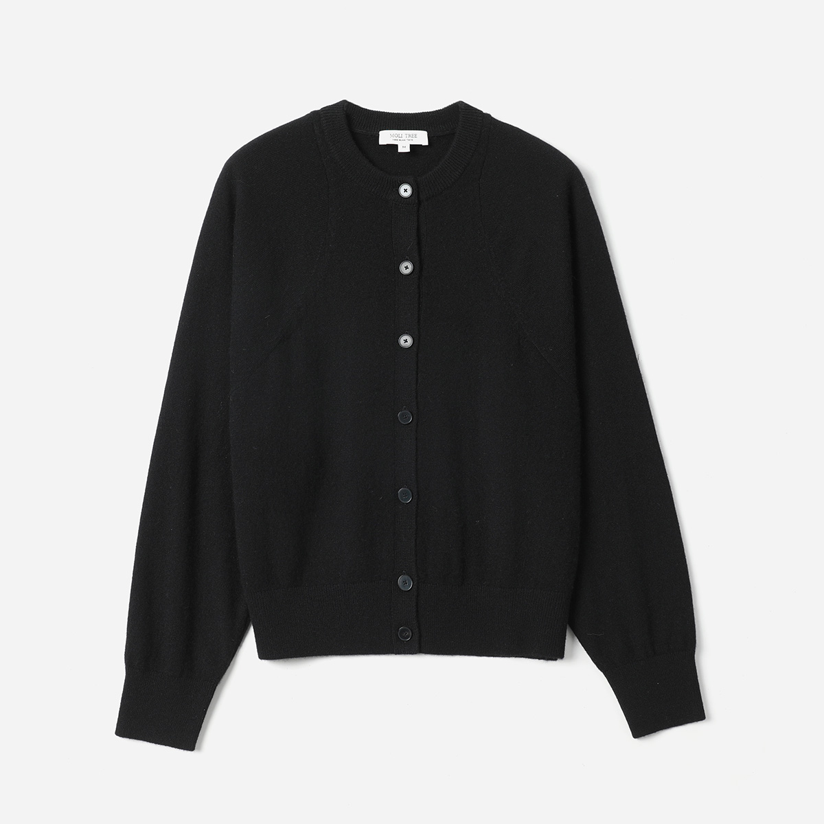 *WZK08164 茉莉雅集 I*C造型肩部收省KVSS全羊绒下摆收口针织开衫