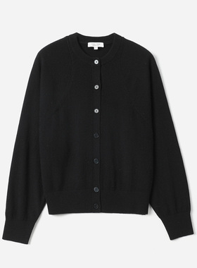 *WZK08164 茉莉雅集 I*C造型肩部收省KVSS全羊绒下摆收口针织开衫