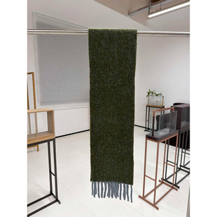 WWJ09021 茉莉雅集 软糯保暖绵羊毛马海毛羊驼毛混纺流苏围巾女