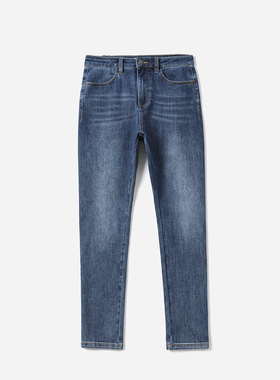 *WKZ04347 茉莉雅集 @CNE瘦腿神裤磨白水洗土耳其棉弹牛仔铅笔裤