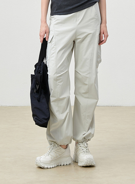 *WKZ08080 茉莉雅集 户外休闲防水抑菌舒适工装伞兵裤女