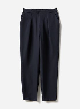 * WKZ06098 茉莉雅集 可机洗易打理四面弹半松紧腰单褶锥形卫裤