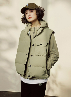 *WYR06022 茉莉雅集黑科技三防面料可追溯95白鹅绒羽绒马甲