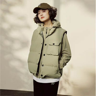 *WYR06022 茉莉雅集黑科技三防面料可追溯95白鹅绒羽绒马甲