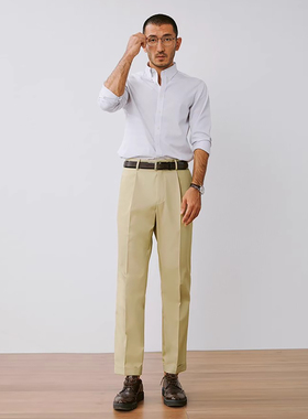 MKZ04027  茉莉雅集 通勤精英商务风全棉舒适休闲西裤长裤男款