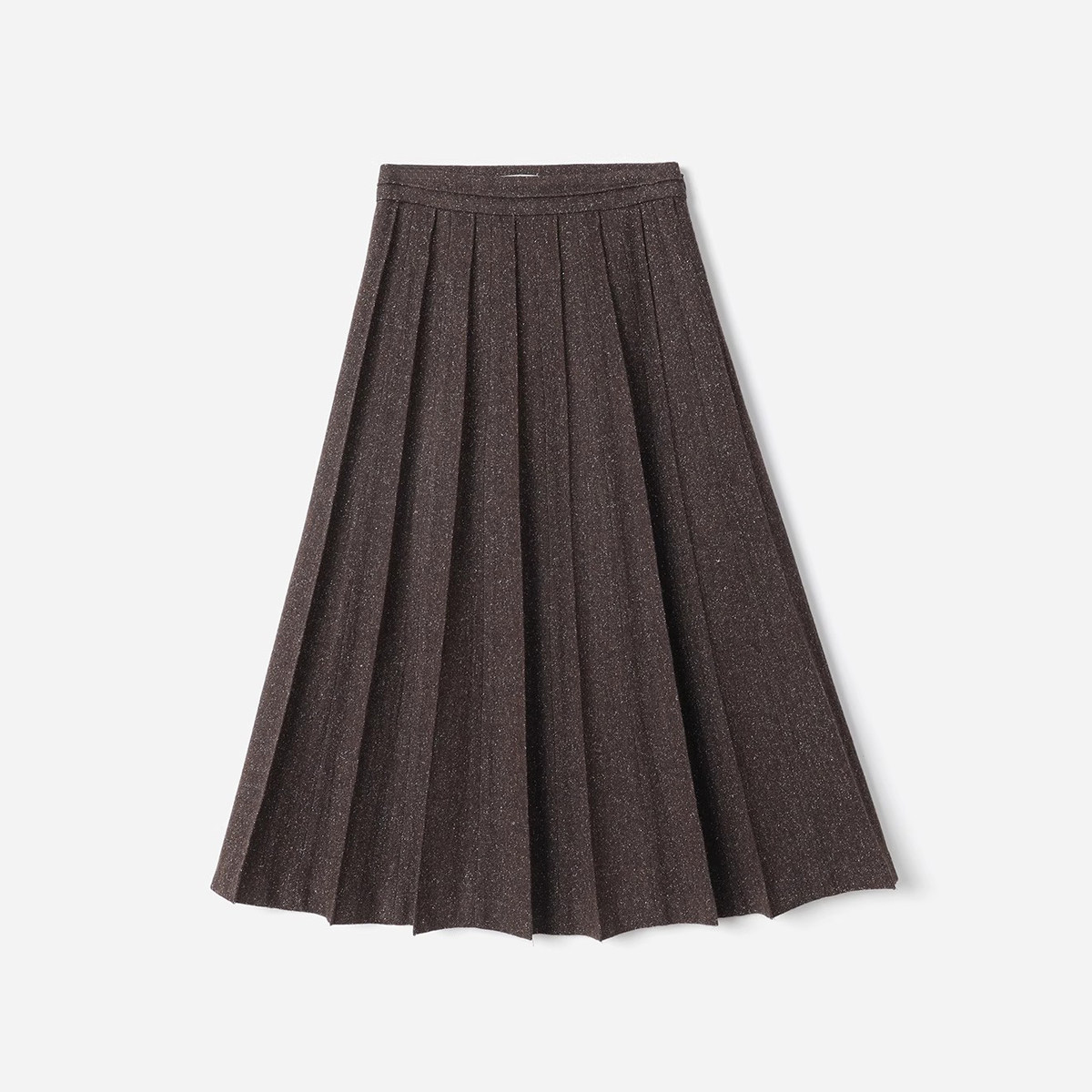 WBQ08128 不可水洗老钱风肌理感真丝羊毛点子纱装腰百褶半裙女,女装/女士精品,半身裙,淘宝优惠券,粉丝福利购,淘宝优惠卷