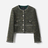 风短箱外套女 挪威森林意大利羊毛花呢香 WWT08225 茉莉雅集