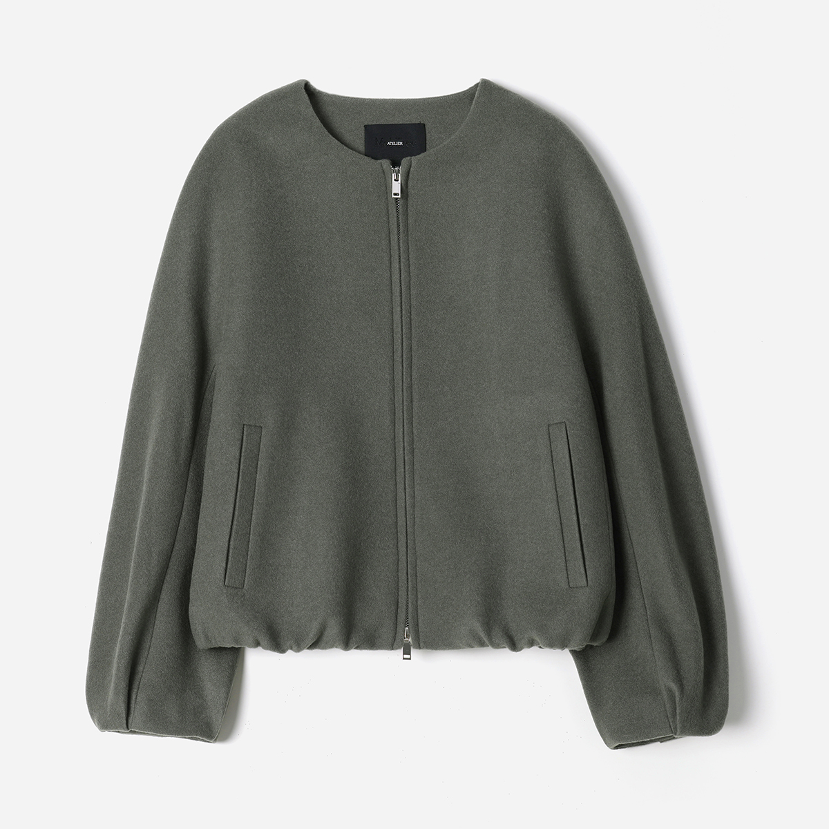 *WWT08261 无拘束的温暖圆领意大利全羊绒减龄花苞短外套秋冬女