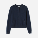 WZK07028 套衫 茉莉雅集 开衫 毛衣 雅致羊绒棉圆领针织长袖