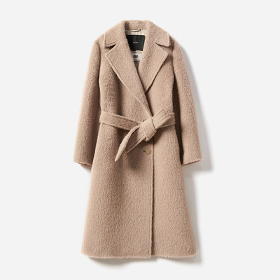 意大利苏力ALPACA羊驼毛羊毛大衣