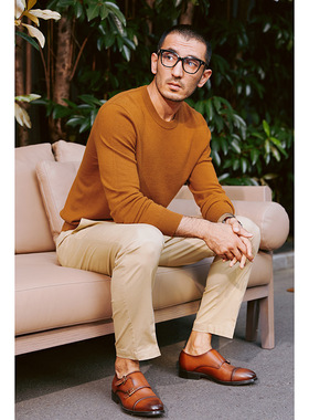 MKZ03032 茉莉雅集 四季通穿绅士系列常备休闲裤高支长绒棉男款