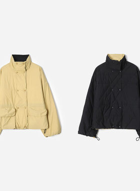 WYR08054 茉莉雅集 防水轻盈95白鹅绒双面双穿立领羽绒服秋冬