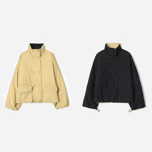 WYR08054 茉莉雅集 防水轻盈95白鹅绒双面双穿立领羽绒服秋冬