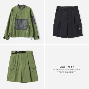 山系户外日本料考杜拉防水透气耐磨外套短裤 茉莉雅集 WWT07241