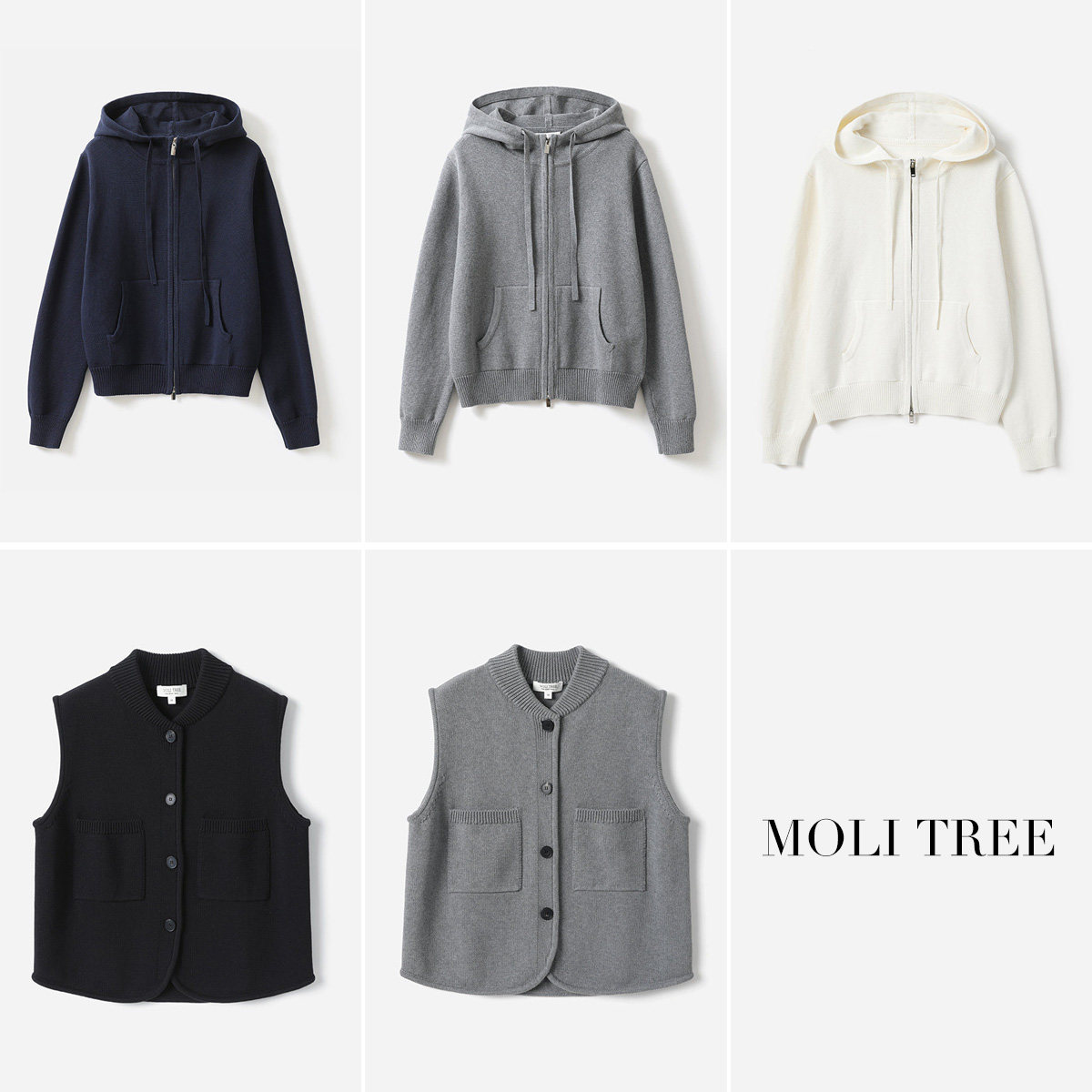 WZK07167 R*L重磅精梳强捻全棉休闲连帽卫衣式拉链针织开衫/马甲