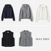 拉链针织开衫 L重磅精梳强捻全棉休闲连帽卫衣式 马甲 WZK07167