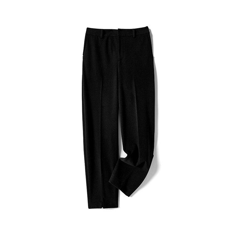 V01 WKZ03557 茉莉雅集 日本面料斜纹双面磨毛前脚口开衩休闲长裤,女装/女士精品,休闲裤,淘宝优惠券,粉丝福利购,淘宝优惠卷