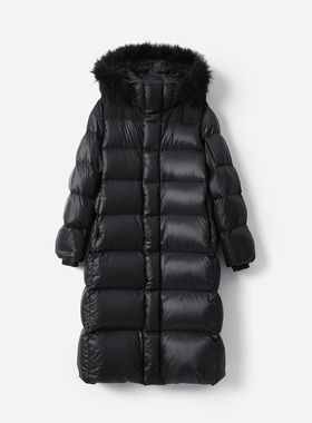 *WYR07074 茉莉雅集 蓄热保暖可追溯95白鹅绒狐狸毛领羽绒服冬女