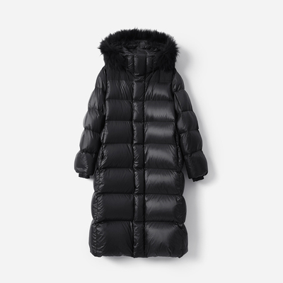 *WYR07074 茉莉雅集 蓄热保暖可追溯95白鹅绒狐狸毛领羽绒服冬女