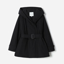 系带鹅绒羽绒服 复古摩登95白鹅绒连帽风衣款 WYR08068 茉莉雅集