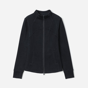 收腰外套直筒裤 软糯保暖德绒休闲小樽领长袖 女 茉莉雅集 WWT08291