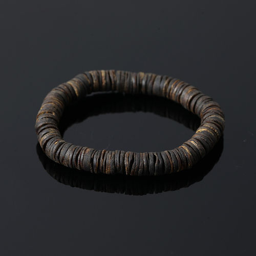 YBCX0059【拾宝·S级】沉水级！海南莺歌绿奇楠沉水沉香单圈手串