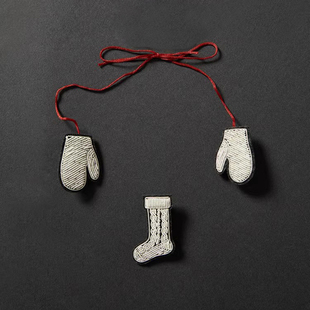 原创印度手工刺绣小配饰系列胸针配饰 茉莉雅集 WSP06073