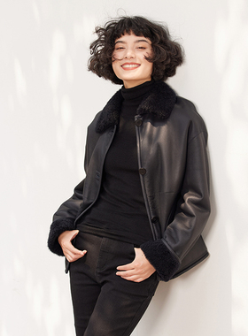 WPY04001 M码约746G L0*WE法国Lacon拉贡皮毛一体双面单面皮草