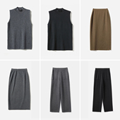 WZQ06019 半裙直筒裤 开衫 背心 0W意大利精纺全羊毛针织套衫