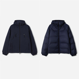 茉莉雅集日本进口山系保暖95白鹅绒双面双穿连帽羽绒服 WYR08047