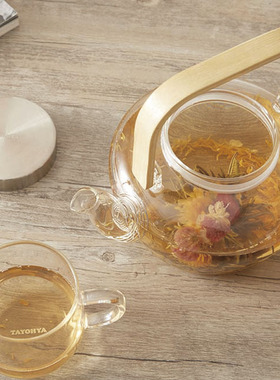 TAYOHYA/多样屋 明雅玻璃茶具组和风日式一壶四杯