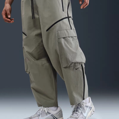 耐克/NIKE TECH 超宽松男机能侧拉链大口袋工装九分裤 HJ2951-320