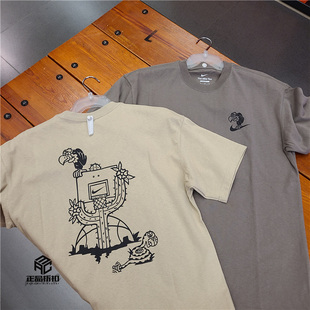 NIKE TEE SUSTAINABLE 男子卡通涂鸦纯棉短袖T恤 DR8915-040-250