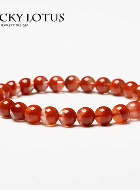 幸运莲男女红兔毛聚宝盆手链包邮