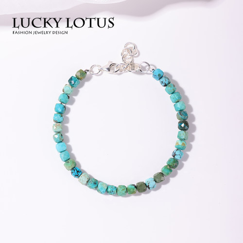 LUCKYLOTUS绿松石手链设计师款