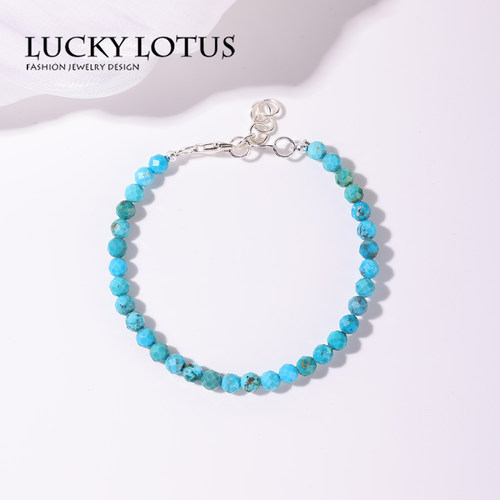 LUCKYLOTUS绿松石转运手链男女款
