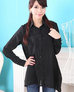 琪莉娅 春装2020新款大码女装韩版宽松长袖衬衫女显瘦雪纺防晒衫