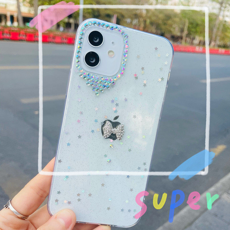 滴胶闪粉水钻韩风iPhone17软壳