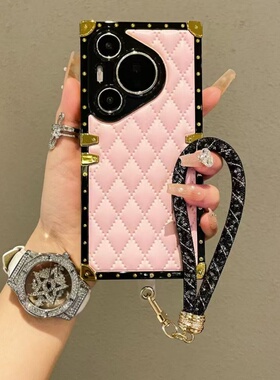 CHOWILL潮牌走秀款立体小香风菱格皮质适用华为Pura70 Mate60Pro Nova14Pro手机壳荣耀300 mate50 Nova11