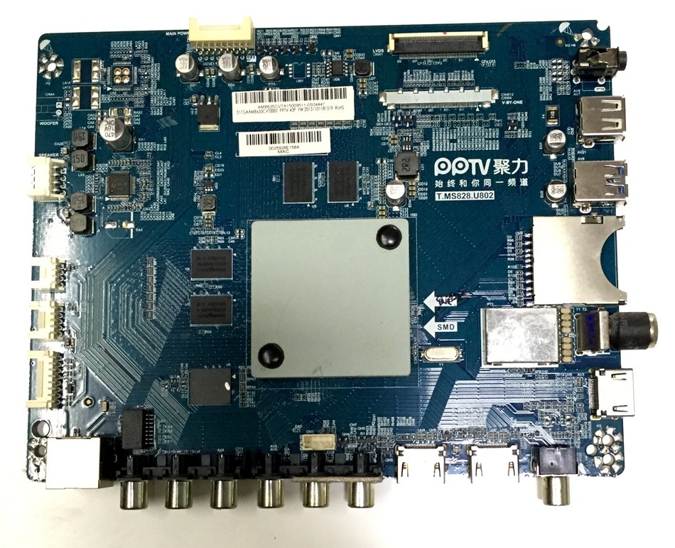 原装PPTV-43P主板T.MS828.U802屏TPT430H3-DUYSHAG