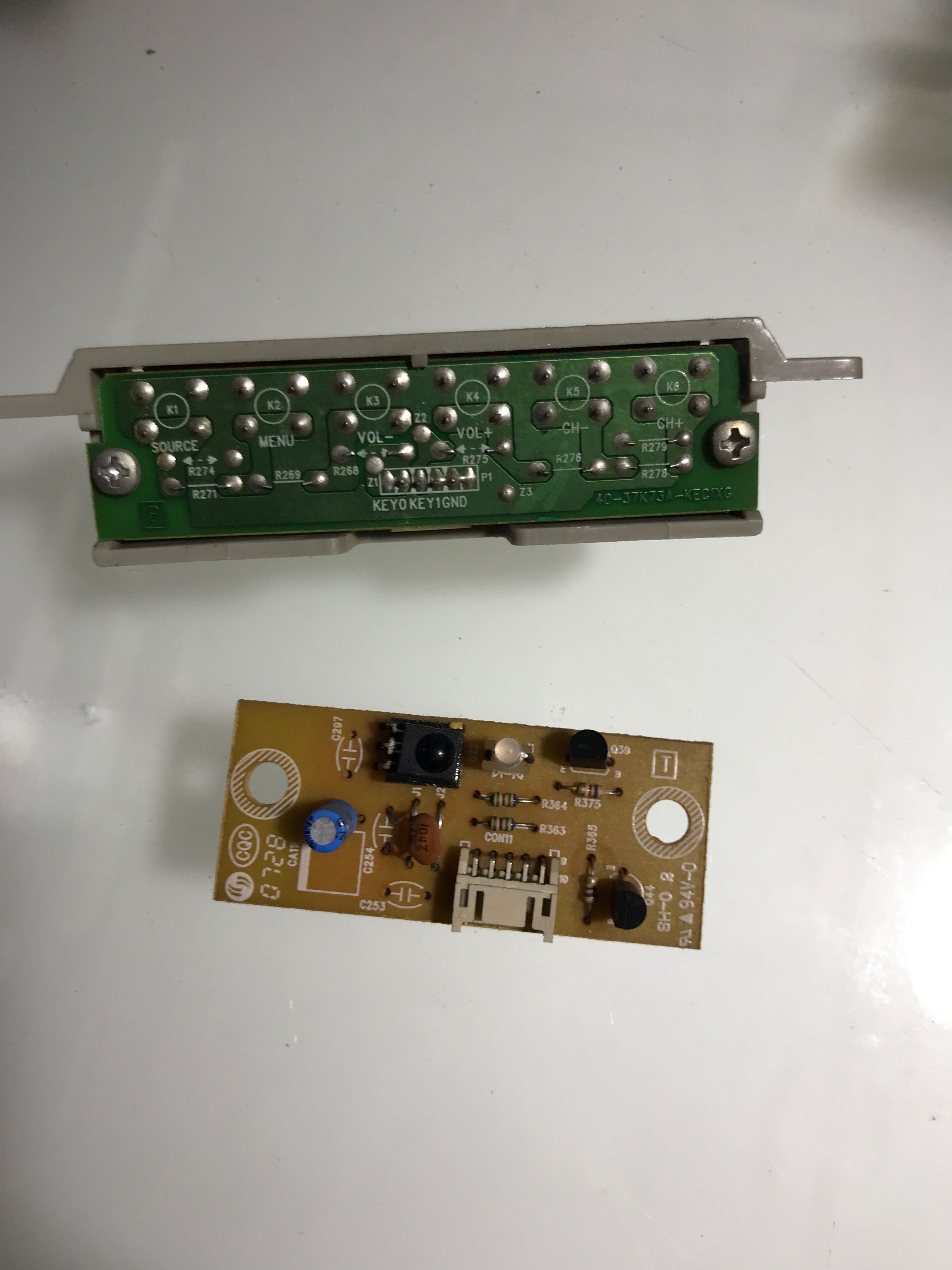 原装 TCL LCD40K73 40-37K73A-KEC1XG 按键板 接收头板一套