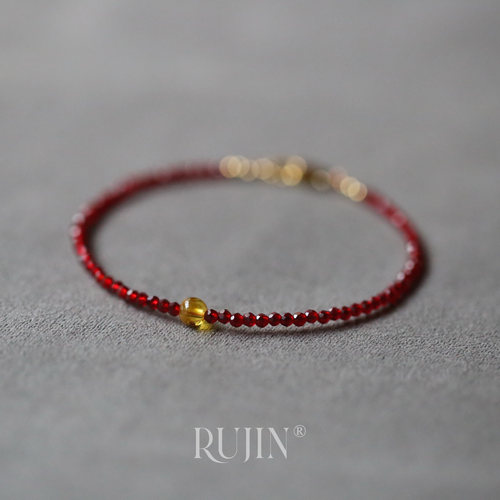 微光尖晶石极细款手链